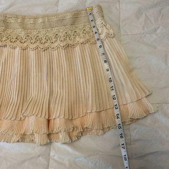 SOHO Women's Skirt Mini Y2K style boho look size 3 pleated lace 2000s bohemian - Picture 12 of 12